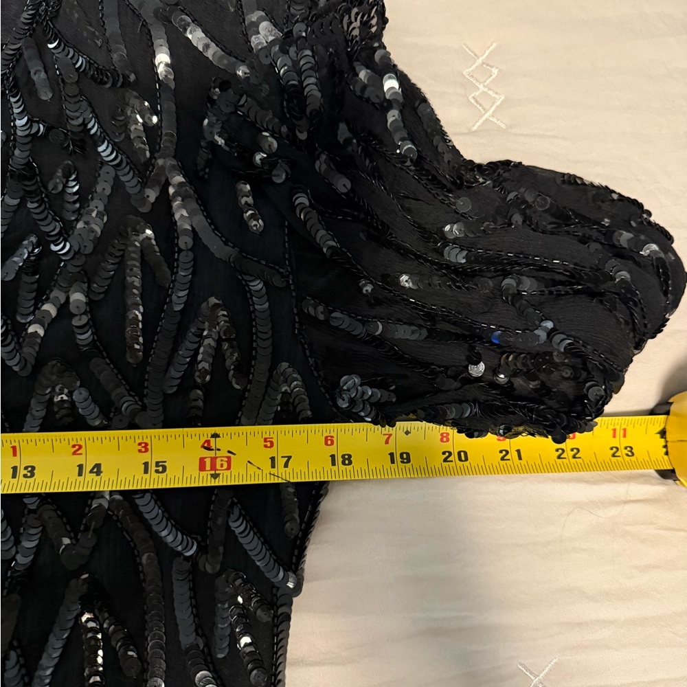 VINTAGE O.R Silk Fashions Formal Dress size L ( 100%silk ) - Picture 11 of 14